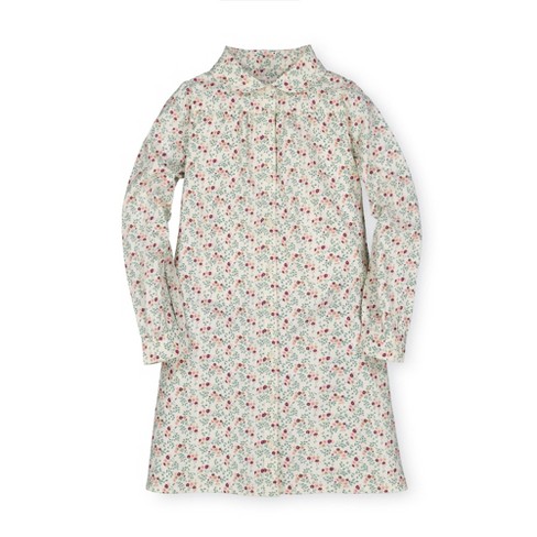 Hope & Henry Girls' Peter Pan Collar Shirtdress (ivory Meadow Floral, 2 ...