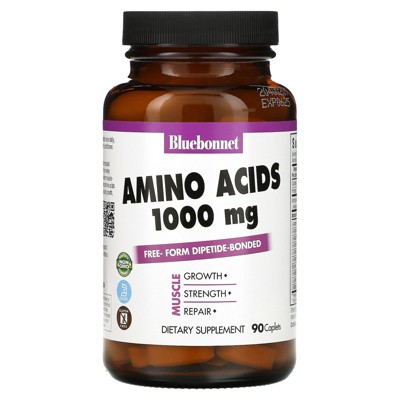 Bluebonnet Nutrition Amino Acids, 1,000 mg, 90 Caplets