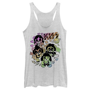 Women's KISS Bear Members Racerback Tank Top - 1 of 4