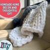 Black Wool Yarn 3 Pack (111 Yards Total, 37 Each Skein) Chunky, Vegan, Fluffy Polyester Yarn - Soft Blankets, Arm Knitting, Crocheting & DIY Crafts - 4 of 4