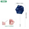 Unique Bargains Wedding Groom Boutonnieres Rose Flower Lapel Pins for Men 1 Pc - 3 of 4