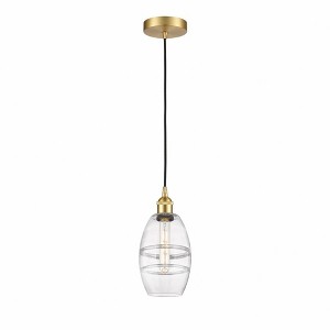 Vaz - 1 Light Cord Hung Mini Pendant In Industrial Style-8.13 Inches Tall and 5.88 Inches Wide - 1 of 1