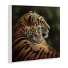 Stupell Industries Adorable Sweet Mom Tiger Holding Baby Cub Detailed Portrait, 12" x 12" - 3 of 4