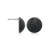 Ross-Simons 4.00 ct. t.w. Black Spinel Button Earrings in Sterling Silver - 3 of 4