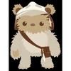 Girl's Star Wars Cute Cartoon Ewok Crop T-Shirt - 2 of 3