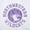Women's Northwestern University Classic Retro Stamp Cap Sleeve Baby Rib Crop Top White - 3 of 4