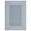 2x6FT Modern Washable Area Rug for Living Room, Bordered Print Floor Rug with Non Slip Backing, Low Pile Stain Resistant Indoor Carpet for Dorm - 3 of 4