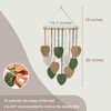Aoibox Macrame Wall Hanging Nursery Decor Leaves Woven Tapestry Feather Handmade Yarn Tassels Boho Wall Decor Leaves Art Decorations - 2 of 4