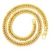 Crucible Men's Double Curb Chain Gold Steel Necklace - 4 of 4