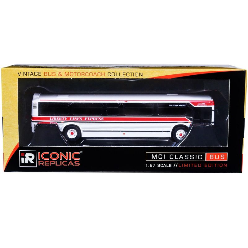 MCI Classic City Bus Liberty Lines Express "BXM Fifth Ave. Manhattan" 1/87 Diecast Model by Iconic Replicas, 3 of 4