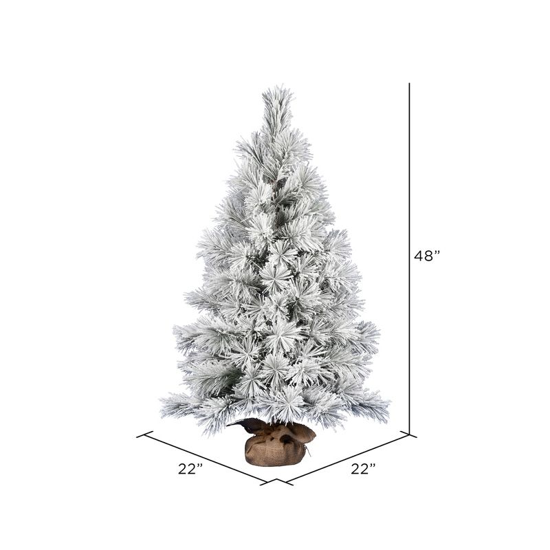 Vickerman Frosted Beckett Pine Artificial Christmas Tree, 2 of 4