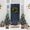 Homhougo 3FT 2-Pack Mini Flocked Christmas Trees with Vintage Bells Base, Holiday Accent for Indoor or Porch - 4 of 4