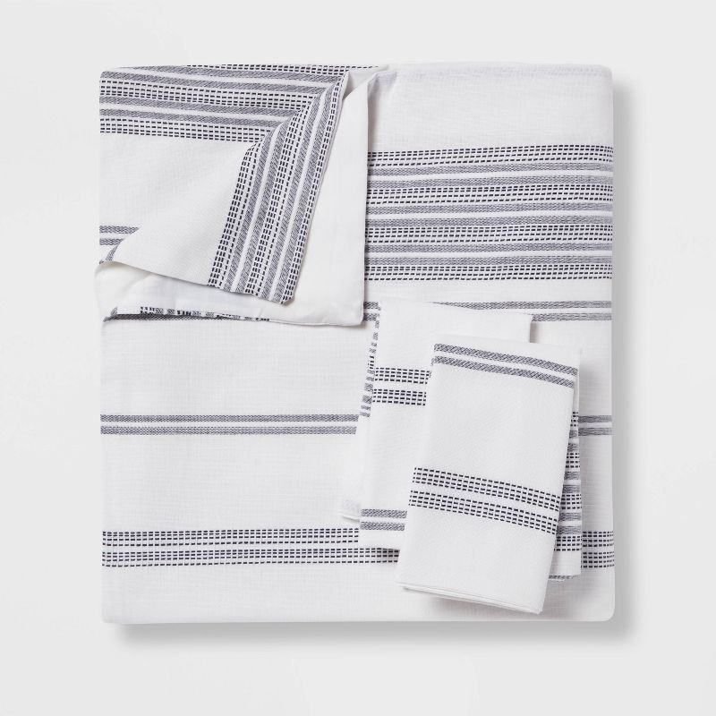 Cotton Woven Stripe Duvet Cover & Sham Set - Threshold™, 4 of 10