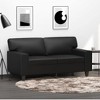vidaXL 2-seater Sofa Black Faux leather 2-Seater Durable 2-Seater Sofa - 3 of 4