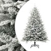 Aghana Digitals 70.9" Pre-Lit Flocked Christmas Tree with 150 LEDs, PVC/PE Branches, Decorative - 2 of 4