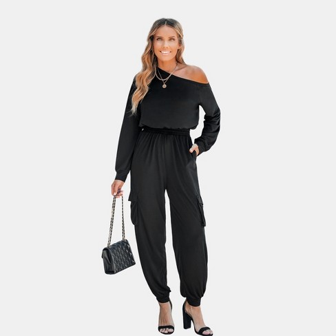 CUPSHE Women's Jumpsuit One Shoulder  