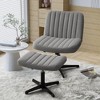 LACOO Swivel Desk Chair Armless Vanity Chair - 2 of 4