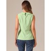 INSPIRE CHIC Women's Casual Peter Pan Collar Sleeveless Jacquard Floral Tank Top - 3 of 4