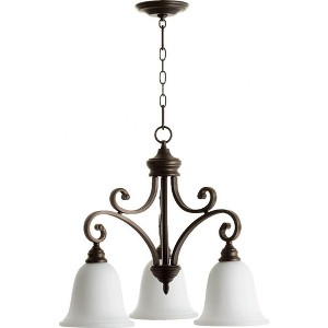Quorum Lighting Bryant 3-Light Pendant, Oiled Bronze, 25W, 21.75H - 1 of 1