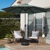 Best Choice Products 10ft Outdoor Steel Market Patio Umbrella w/ Crank, Tilt Push Button, 6 Ribs - 3 of 4