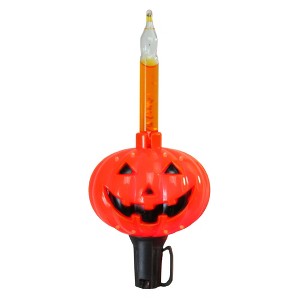 Northlight Jack O' Lantern Halloween Bubble Light Set - 9 ft - Black Wire - 10ct - 1 of 3