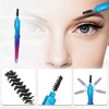 Unique Bargains Portable Foldable 3 in1 Eyebrow Shaping Tool Blue Gradient Rose Red 1 Pc - 4 of 4