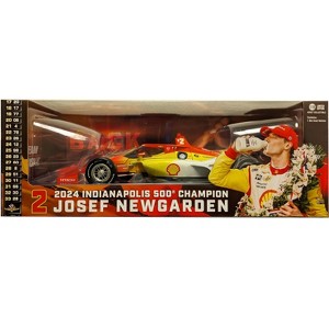 Dallara IndyCar #2 "Shell Oil" Team Penske "2024 Indianapolis 500 Champion" (Raced Version) 1/18 Diecast Model Car by Greenlight - 1 of 2