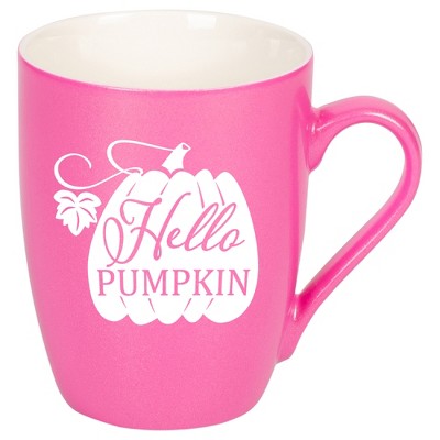 Elanze Designs Hello Pumpkin Princess Pink 10 ounce New Bone China Coffee Cup Mug