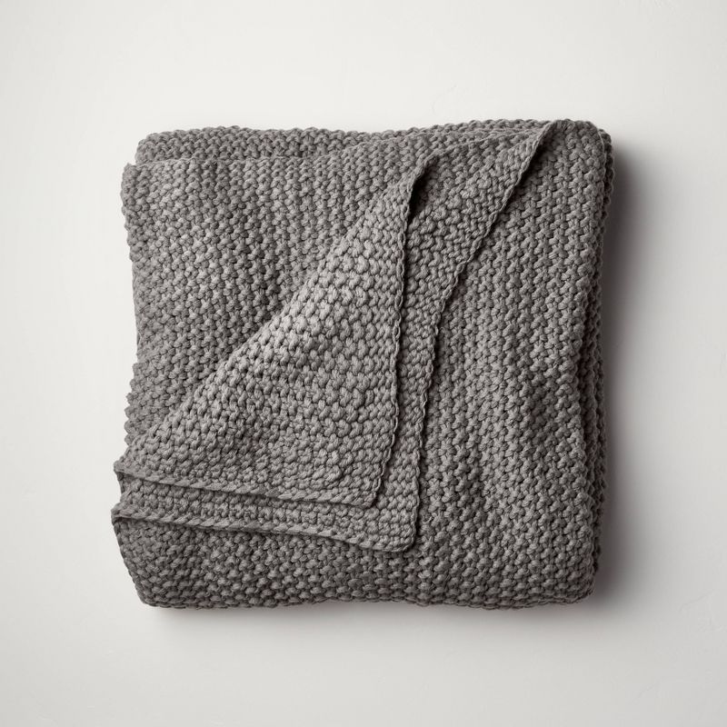 Chunky Knit Bed Blanket - Casaluna™, 1 of 12