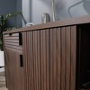 Englewood Large Hutch Spiced Mahogany - Sauder: Modern Home Office Credenza, Adjustable Shelves, MDF Construction - 4 of 4