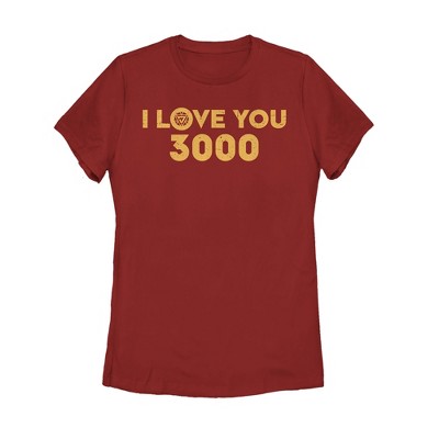 Women's Marvel I Love You 3000 Arc Reactor T-shirt : Target