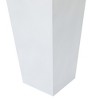 LuxenHome Square Tapered 18.5" H House Planters, Indoor & Outdoor White - 3 of 4