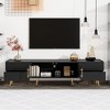 NicBex Modern TV Stand with LED for TVs up to 80 Inches,Entertainment Center with 4 Drawers and 1 Cabinet - 2 of 4