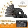 DoCred Heated Stadium Seat Bleacher Seat with Back & Arm Support, Portable 6 Reclinng Positions Stadium Seating for Bleachers - 4 of 4