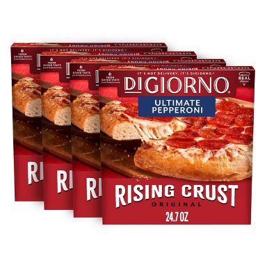 DiGiorno 4ct/24.7oz Rising Crust Pepperoni Frozen Pizza