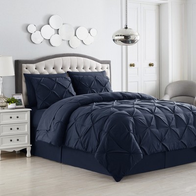 Photo 1 of 8 Piece Pinch Pleated Bed In a Bag All Season Complete Set - Sweet Home Collection™