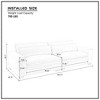 TIRAMISUBEST Mid Century Modern Sofa 105 inch Sofa Upholstered Cotton and Linen Blend Living Room Apartment - 4 of 4