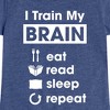 Girls' - Instant Message - I Train My Brain Fitted Short Sleeve Graphic T-Shirt - 2 of 4