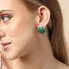 SOHI Women's Enamel Stud Earrings - 3 of 3