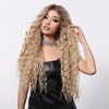 Jessie's Wig Curly Heat Resistant Daily Party Costume 13*3.5 Synthetic Lace Wigs Blonde 28 Inch 1 Pc/Pack - 2 of 4