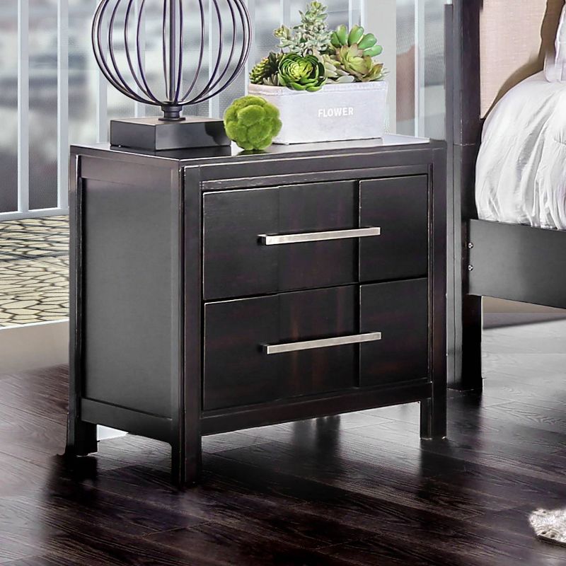 Dendro 2 Drawer Nightstand Espresso - HOMES: Inside + Out, 4 of 6