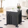 Coolbibila Modern Wooden Square Small Coffee Table,Bedside Table With Imitation Solid Wood Design,MDF Side Table For Living Room Bedroom - 2 of 4