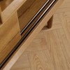 Vynxaria ANTIQUE HALLWAY BENCH CABINET IN OAK COLOR - 4 of 4
