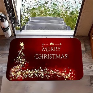 Lomsoe Christmas Welcome Mat - Festive, Non-Slip, Easy to Clean,Flannel Doormat, Ideal for Living Room, Bedroom, and Holiday Home Decor. - 1 of 4