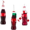 Kurt Adler Plastic Ornaments for Christmas Tree, Coca-Cola Christmas Bottles (Set of 3) - 2 of 3