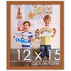 PosterPalooza | Slim Profile Brown Picture Frame - UV Acrylic, Foam Board Backing, Hanging Hardware - 2 of 4