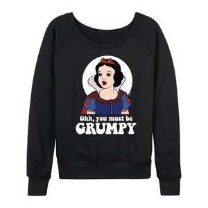 Women's - Disney Princess - You Must Be Grumpy Lightweight French Terry Slouchy - 1 of 4