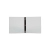 JAM Paper Standard 1.5" 3-Ring Flexible Poly Binder Clear Glass Twill 762T15CL - 4 of 4