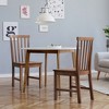 Costway Set of 2 Dining Chair Brown Kitchen Spindle Back Side Chair with Solid Wooden Legs - 3 of 4