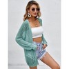 Women Crochet Lightweight Cardigan Cover Up Open Front Long Sleeve Summer Cardigans 2024 - 3 of 4